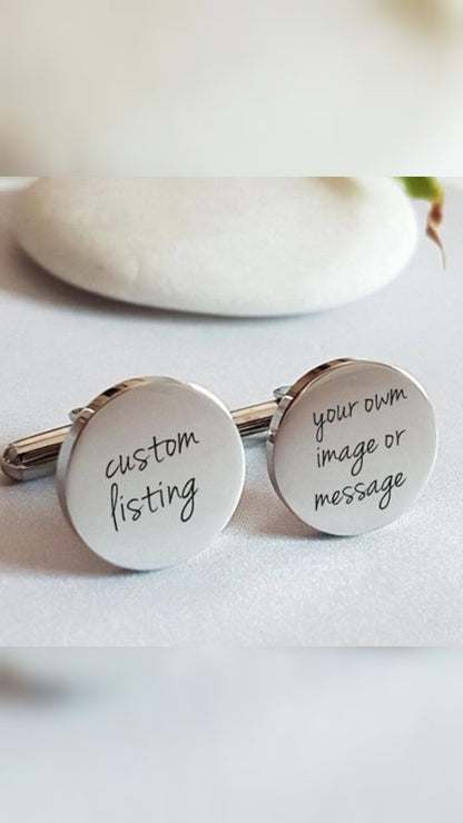 Engraved Cufflinks Your Name, Your Style